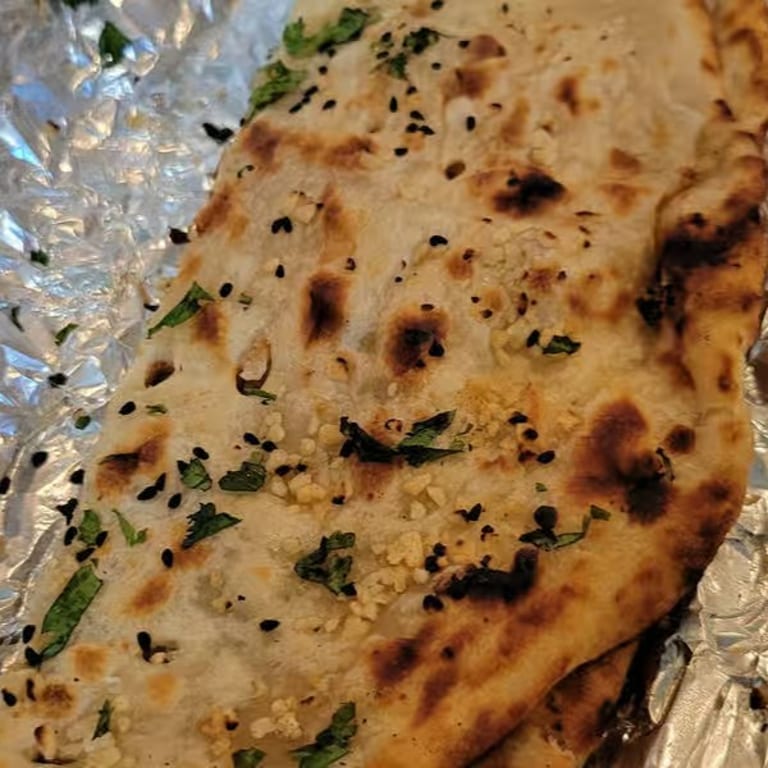 Delicious Garlic Naan Awaits