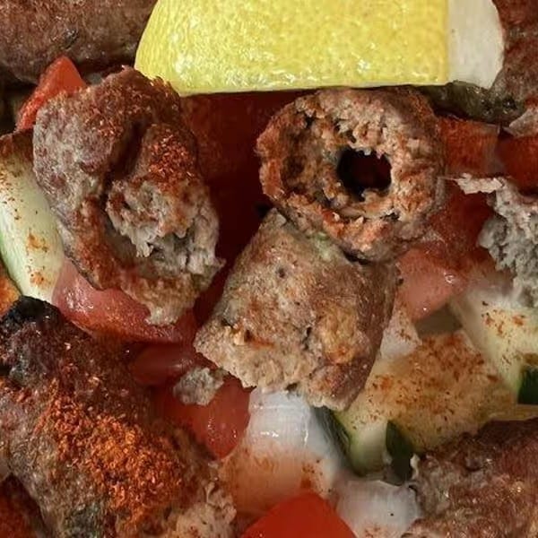 Chicken or Lamb Shish Kabob.